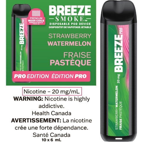 Strawberry Watermelon - Breeze Pro Disposable Vape - Simpli Vape