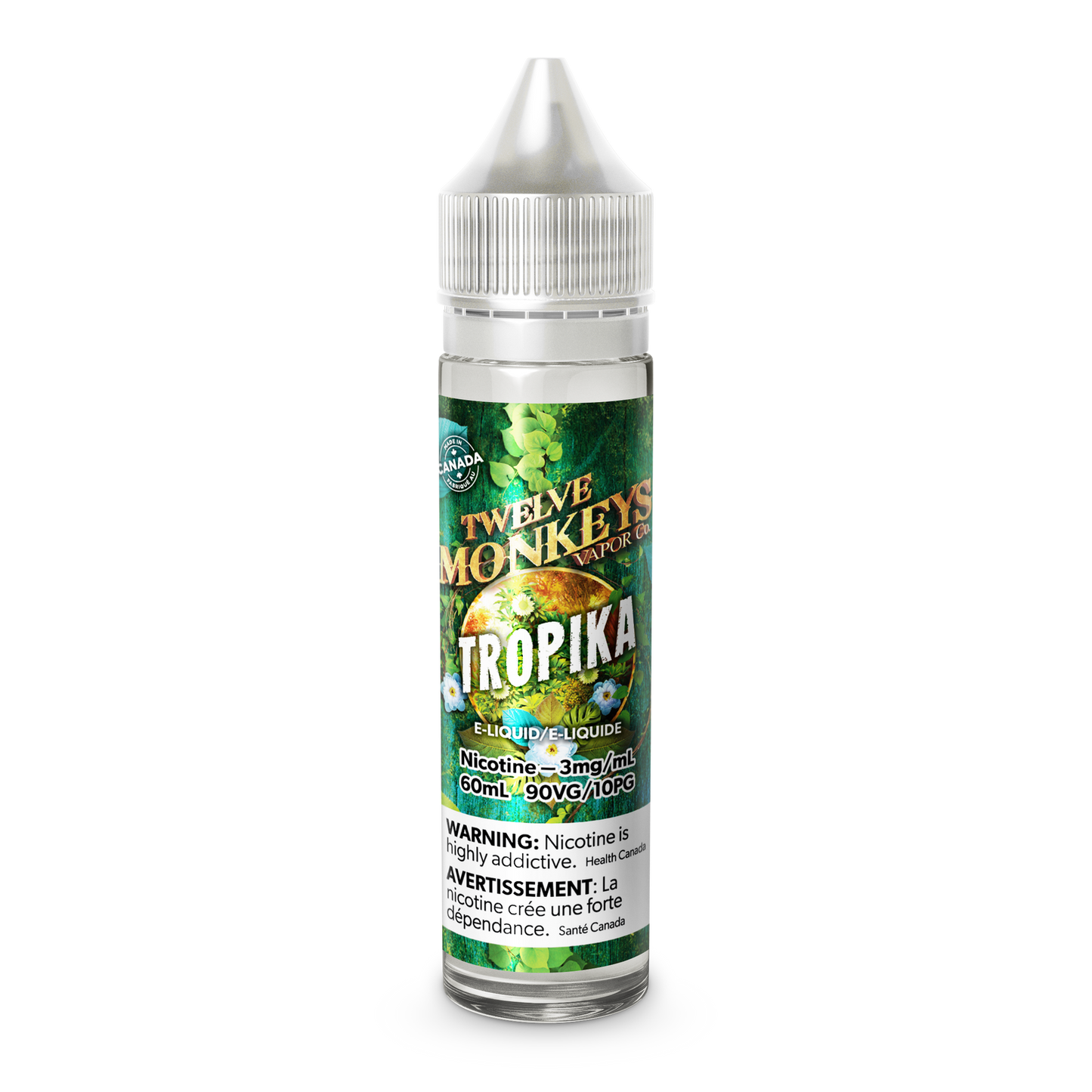 Twelve Monkeys - Tropika (Freebase 60mL) - Simpli Vape