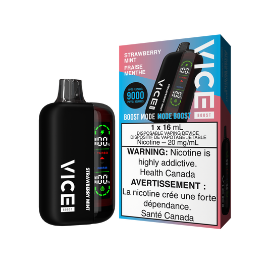 VICE BOOST DISPOSABLE - STRAWBERRY MINT - Simpli Vape