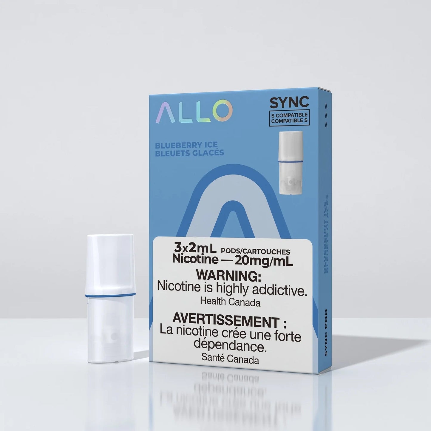 Allo Sync Pod Pack - Blueberry Ice - Simpli Vape - Canada shipping and delivery