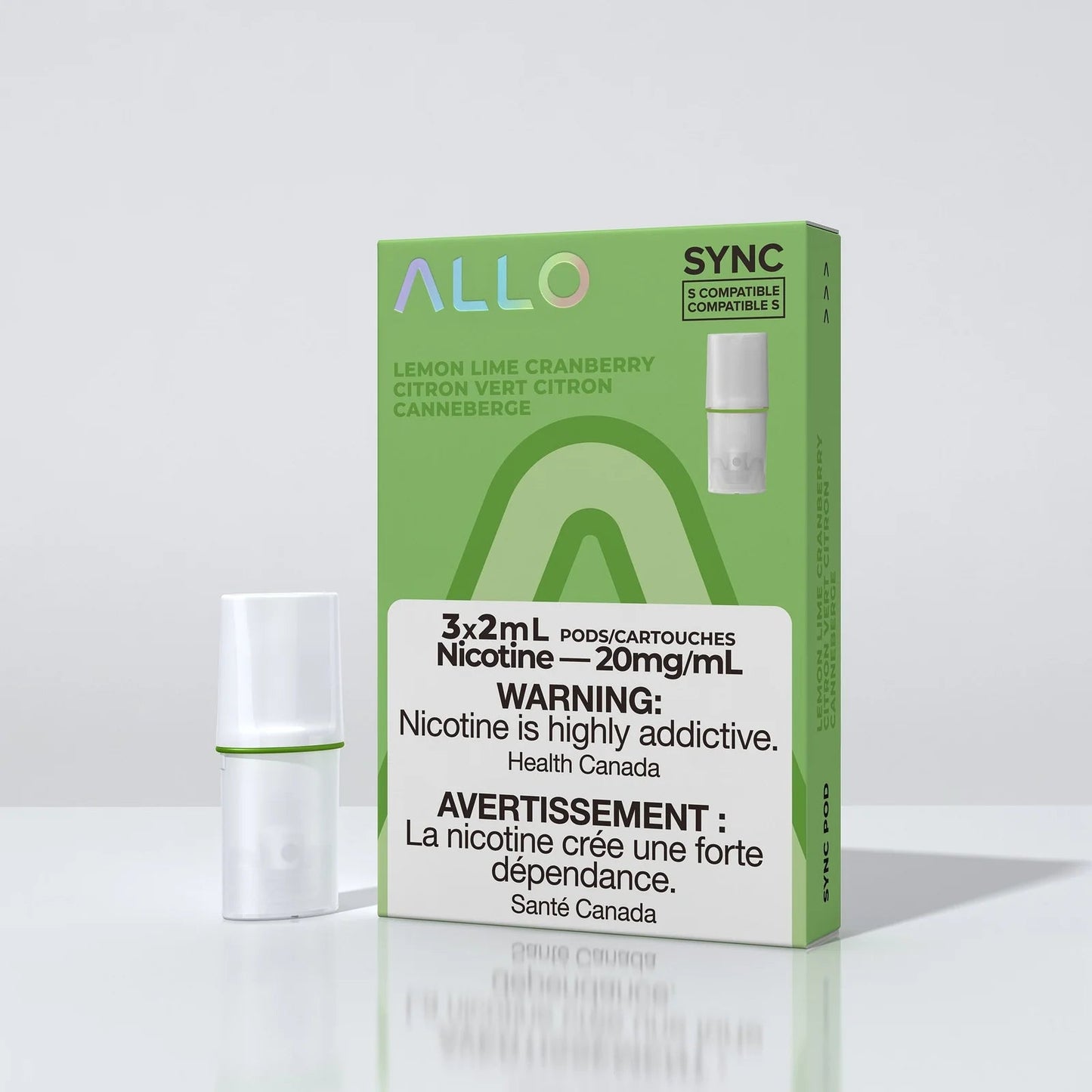 Allo Sync Pod Pack - Lemon Lime Cranberry - Simpli Vape - Canada shipping and delivery