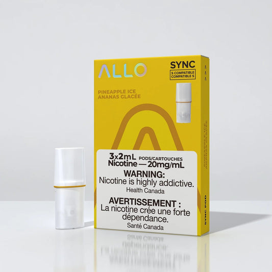 Allo Sync Pod Pack - Pineapple Ice - Simpli Vape - Canada shipping and delivery