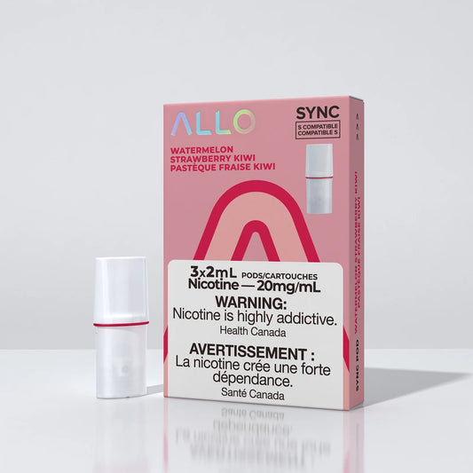 Allo Sync Pod Pack - Watermelon Strawberry Kiwi - Simpli Vape - Canada shipping and delivery