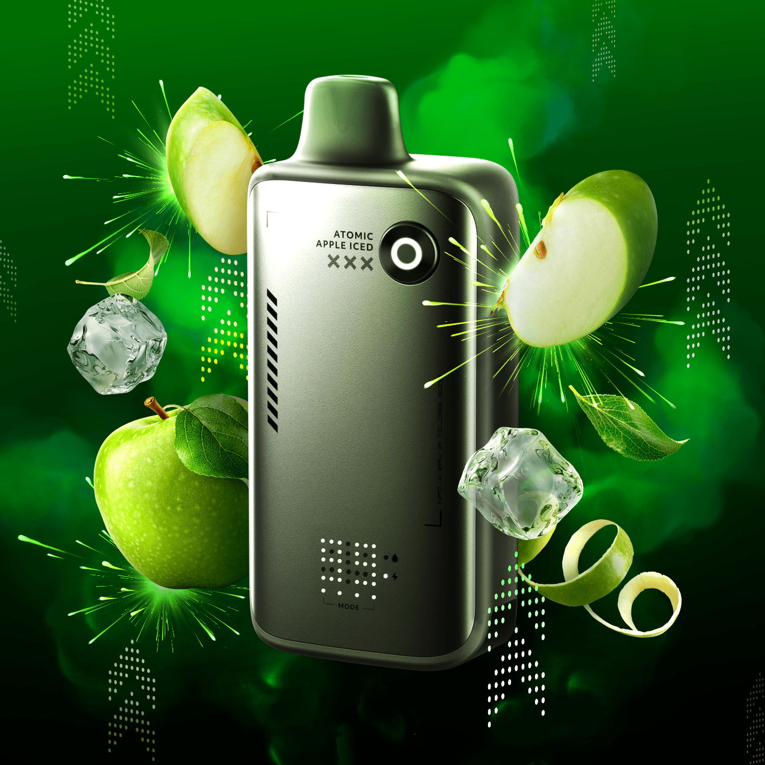 Atomic Apple Iced Flavour Beast Alpha 80K Disposable - Simpli Vape - Canada shipping and delivery