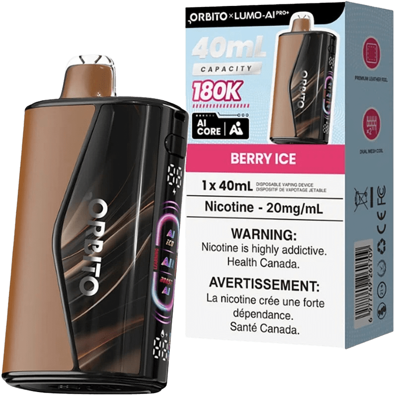 Berry lce - Orbito Lumo AI Pro+ 180K Disposable Vape (30mL) - Simpli Vape - #Canada shipping and delivery#