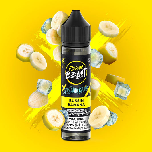 Bussin Banana (ICED) - 60mL Nic - Salt Flavour Beast E - Liquid - Simpli Vape - Canada shipping and delivery