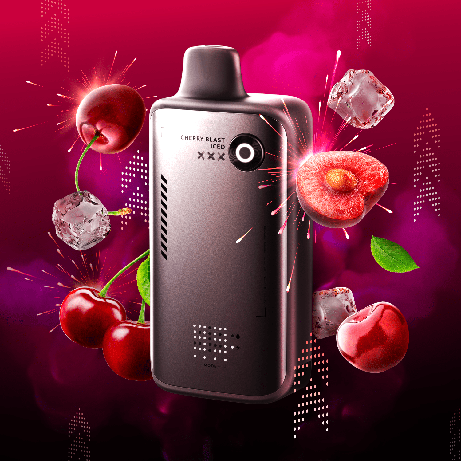 Cherry Blast Iced Flavour Beast Alpha 80K Disposable - Simpli Vape - Canada shipping and delivery