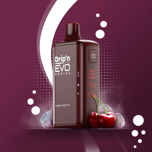 Drip'n EVO 28K Disposable Vape - Cherry Classic Ice - Simpli Vape - Canada shipping and delivery