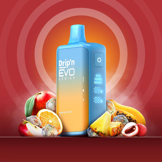 Drip'n EVO 28K Disposable Vape - Hawaiian Storm Ice - Simpli Vape - Canada shipping and delivery