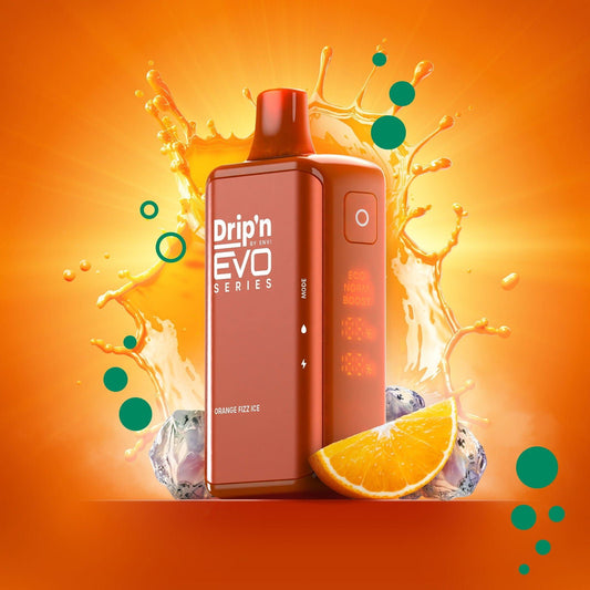 Drip'n EVO 28K Disposable Vape - Orange Fizz Ice - Simpli Vape - Canada shipping and delivery