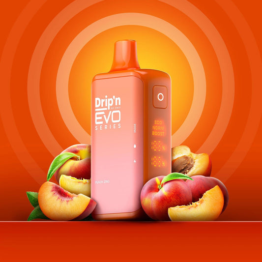 Drip'n EVO 28K Disposable Vape - Peach Zing - Simpli Vape - Canada shipping and delivery