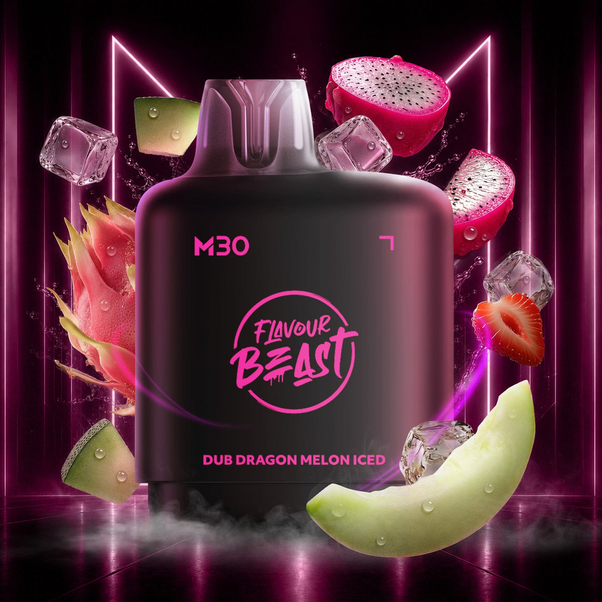 Dub Dragon Melon Iced - Level X Flavour Beast M30 Series - Simpli Vape - Canada shipping and delivery