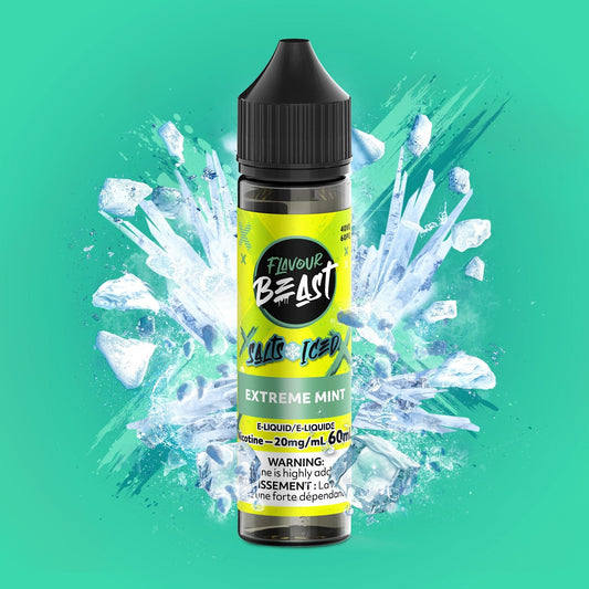 Extreme Mint (ICED) - 60mL Nic - Salt Flavour Beast E - Liquid - Simpli Vape - Canada shipping and delivery