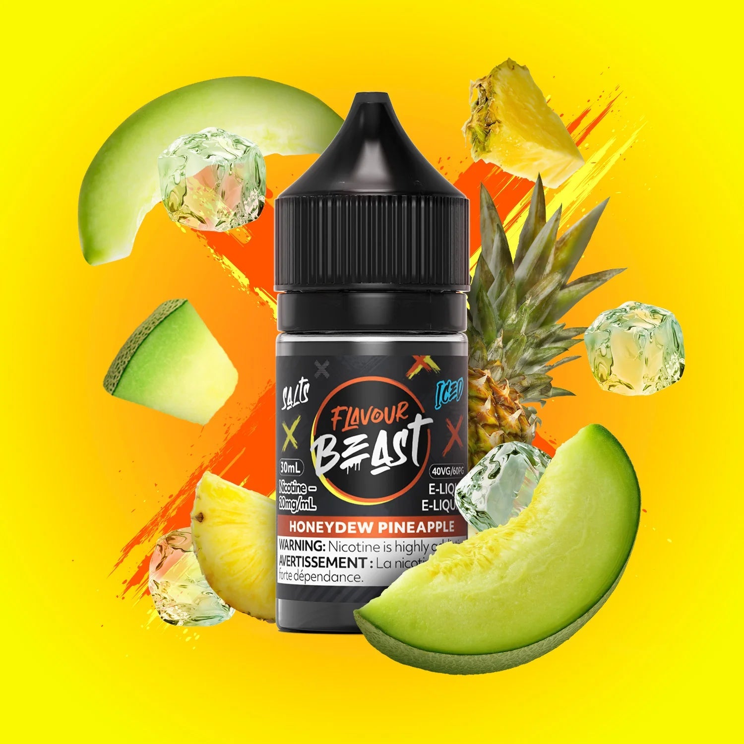 Flavour Beast E - Liquid - Honeydew Pineapple Iced - Simpli Vape - Canada shipping and delivery