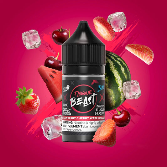 Flavour Beast E - Liquid - Strawberry Cherry Watermelon Iced - Simpli Vape - Canada shipping and delivery