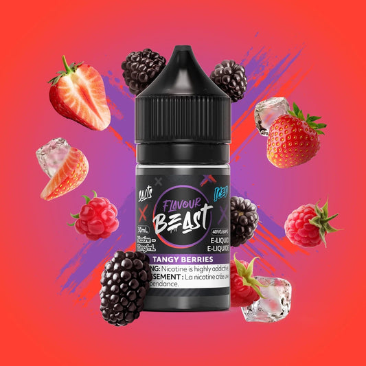 Flavour Beast E - Liquid - Tangy Berries Iced - Simpli Vape - Canada shipping and delivery