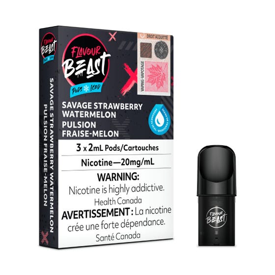Savage Strawberry Watermelon Iced - Flavour Beast STLTH Compatible Pod