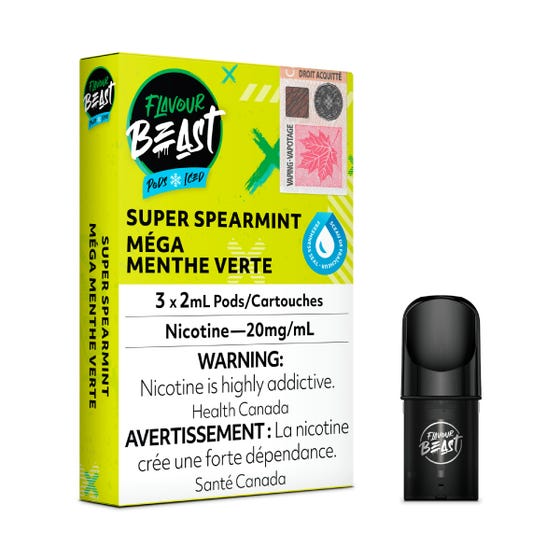 Super Spearmint Iced - Flavour Beast STLTH Compatible Pod