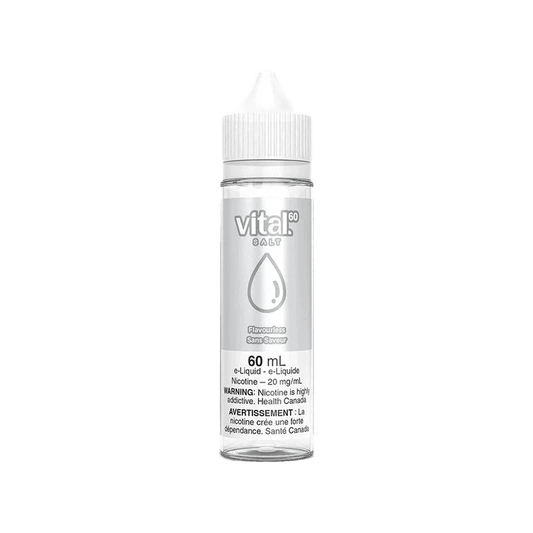 FLAVOURLESS BY VITAL E - Liquid - 60mL Nic Salt - Simpli Vape - Canada shipping and delivery