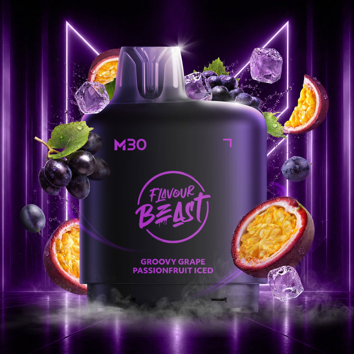 Groovy Grape Passionfruit Iced - Level X Flavour Beast M30 Series - Simpli Vape - Canada shipping and delivery