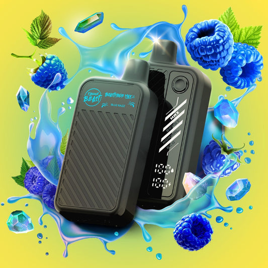 Gushin Blue Razz - Beast Mode Max 2 Disposable By Flavour Beast - Simpli Vape - Canada shipping and delivery