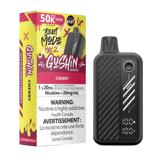 Gushin Cherry - Beast Mode Max 2 Disposable By Flavour Beast - Simpli Vape - Canada shipping and delivery