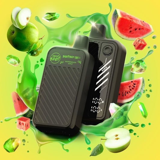 Gushin Watermelon Apple - Beast Mode Max 2 Disposable By Flavour Beast - Simpli Vape - Canada shipping and delivery