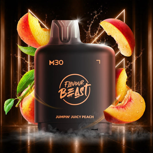 Jumpin' Juicy Peach - Level X Flavour Beast M30 Series - Simpli Vape - Canada shipping and delivery