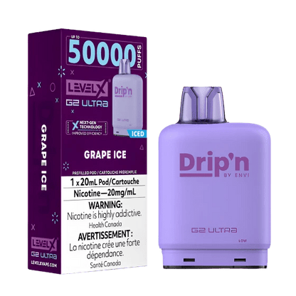 Level X Drip'n G2 Ultra - Grape Ice - Simpli Vape - Canada shipping and delivery