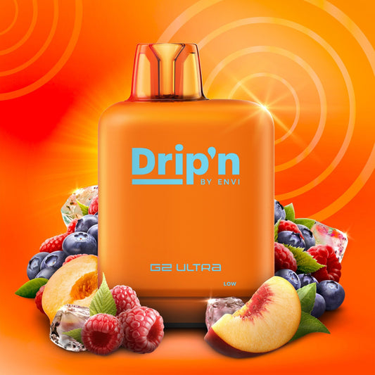 Level X Drip'n G2 Ultra - Peach Blue Razz Ice - Simpli Vape - Canada shipping and delivery