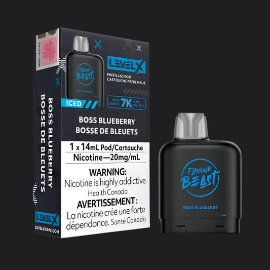 Level X Flavour Beast Pod 14mL - Boss Blueberry Iced