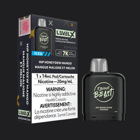 Level X Flavour Beast Pod 14mL - Hip Honeydew Mango Iced