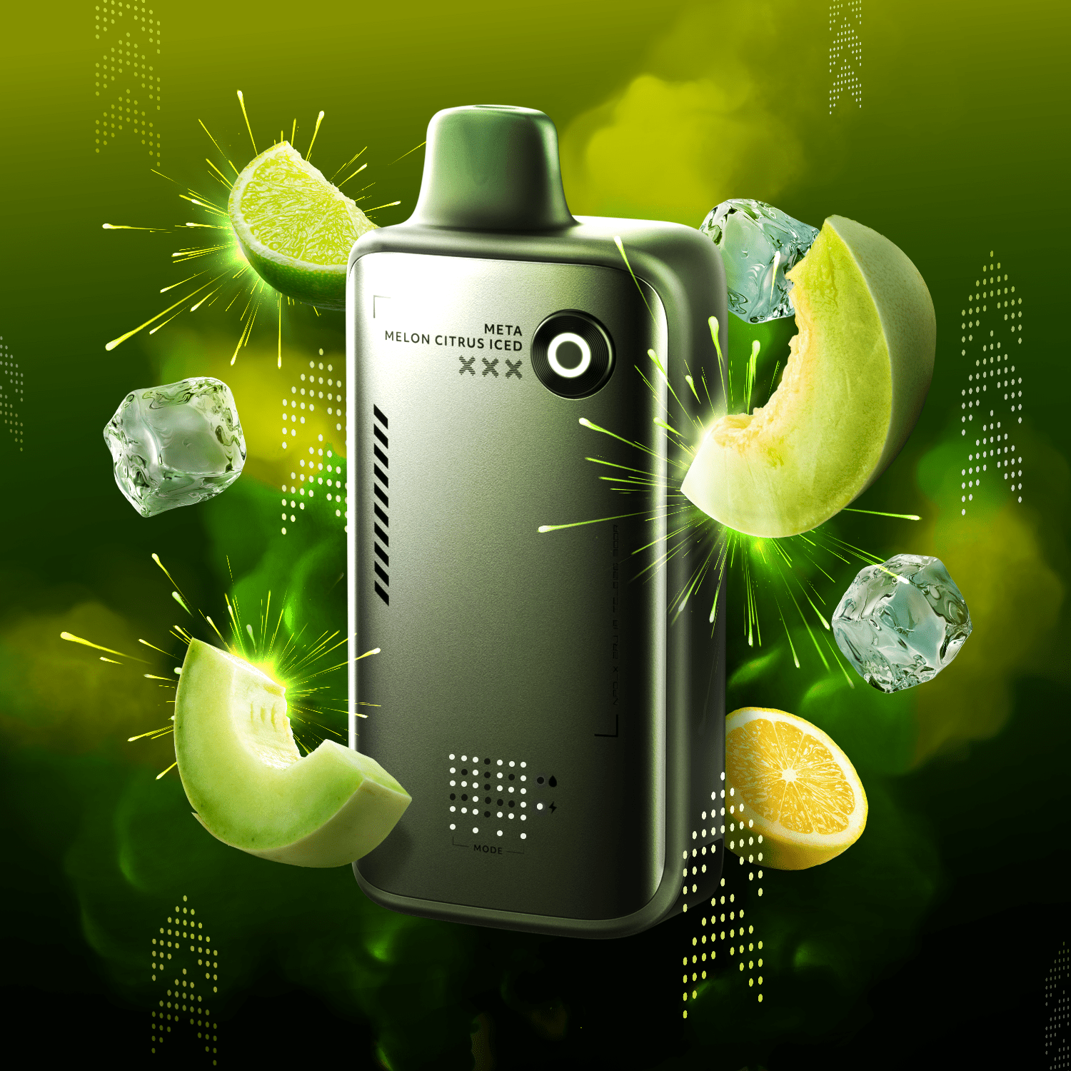 Meta Melon Citrus Iced Flavour Beast Alpha 80K Disposable - Simpli Vape - Canada shipping and delivery