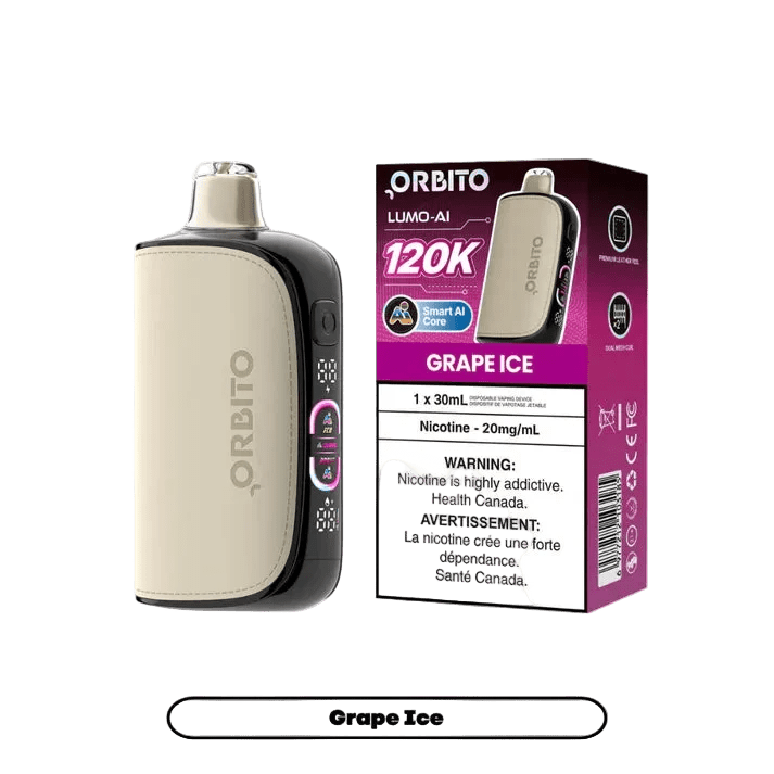Orbito Lumo AI 120K - Grape Ice (30mL) - Simpli Vape - Canada shipping and delivery