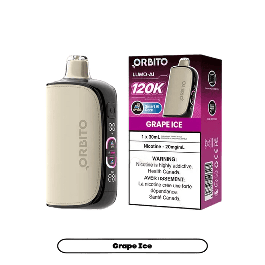 Orbito Lumo AI 120K - Grape Ice (30mL) - Simpli Vape - Canada shipping and delivery