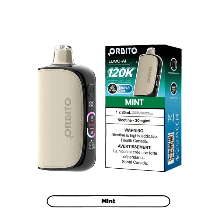 Orbito Lumo AI 120K - Mint (30mL) - Simpli Vape - Canada shipping and delivery
