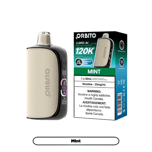 Orbito Lumo AI 120K - Mint (30mL) - Simpli Vape - Canada shipping and delivery