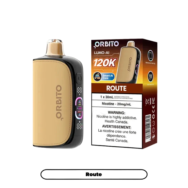 Orbito Lumo AI 120K - Route (30mL) - Simpli Vape - Canada shipping and delivery