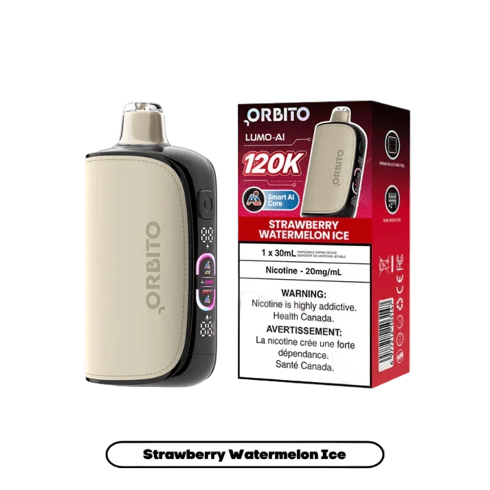 Orbito Lumo AI 120K - Strawberry Watermelon Ice (30mL) - Simpli Vape - Canada shipping and delivery