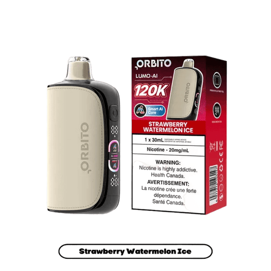 Orbito Lumo AI 120K - Strawberry Watermelon Ice (30mL) - Simpli Vape - Canada shipping and delivery