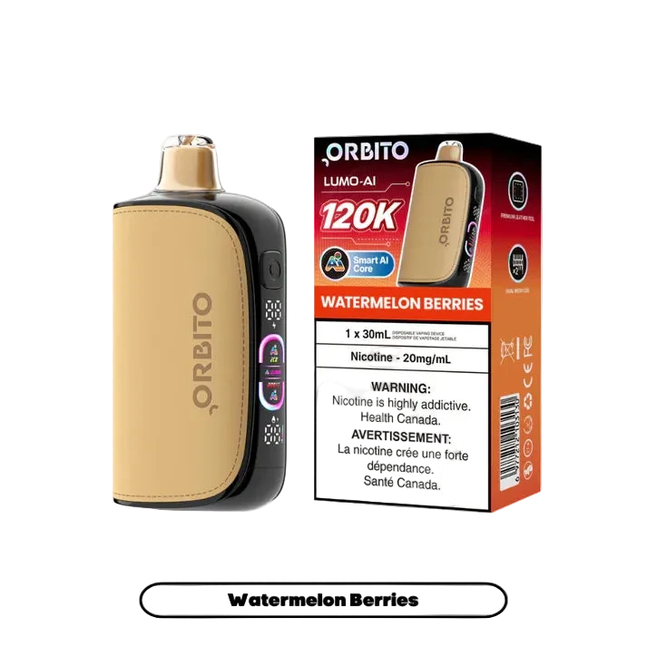 Orbito Lumo AI 120K - Watermelon Berries (30mL) - Simpli Vape - Canada shipping and delivery
