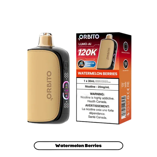 Orbito Lumo AI 120K - Watermelon Berries (30mL) - Simpli Vape - Canada shipping and delivery