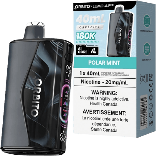 Polar lce - Orbito Lumo AI Pro+ 180K Disposable Vape (30mL) - Simpli Vape - #Canada shipping and delivery#