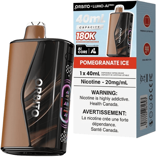 Pomegranate lce - Orbito Lumo AI Pro+ 180K Disposable Vape (30mL) - Simpli Vape - #Canada shipping and delivery#