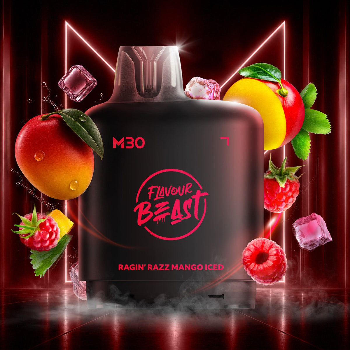 Ragin' Razz Mango Iced - Level X Flavour Beast M30 Series - Simpli Vape - Canada shipping and delivery