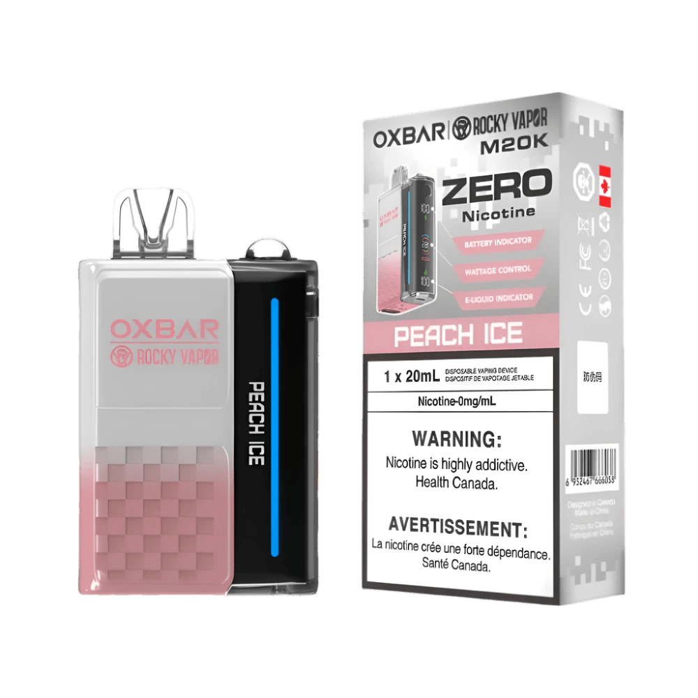 Rocky Vapor Oxbar M20K - Peach Ice (Nicotine Free) - Simpli Vape - Canada shipping and delivery