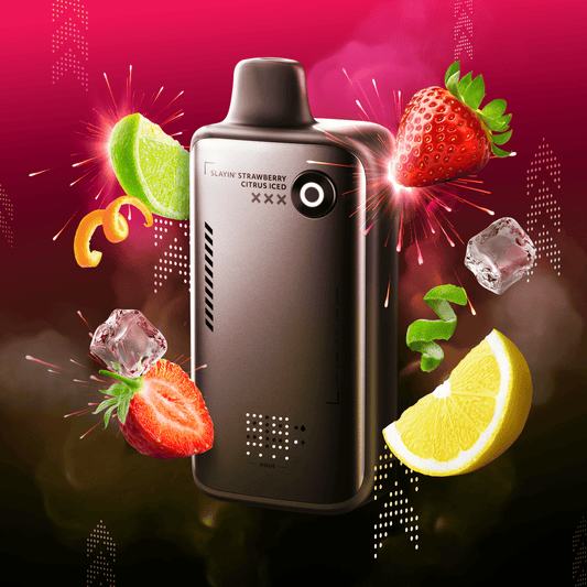 Slayin' Strawberry Citrus Iced Flavour Beast Alpha 80K Disposable - Simpli Vape - Canada shipping and delivery