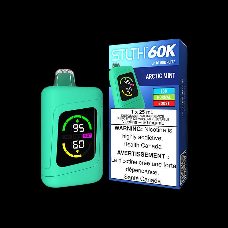 STLTH 60K – Arctic MInt Disposable Vape - Simpli Vape - Canada shipping and delivery