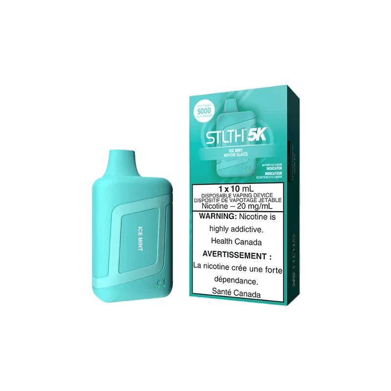 STLTH BOX 5K DISPOSABLE - ICE MINT - Simpli Vape - Canada shipping and delivery