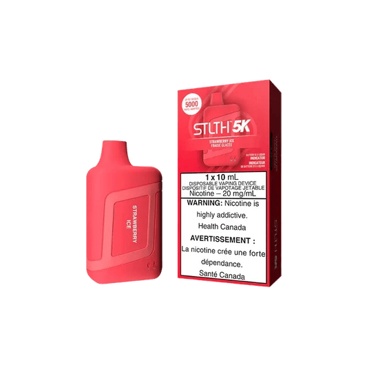 STLTH BOX 5K DISPOSABLE - STRAWBERRY ICE - Simpli Vape - Canada shipping and delivery